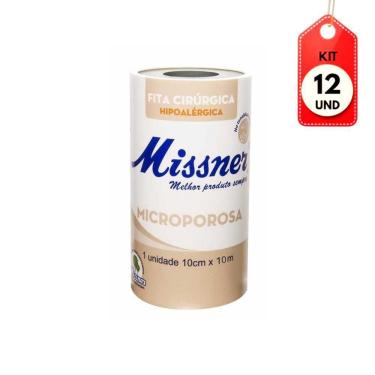 Imagem de Kit C-12 Missner Esparadrapo Micropore Bege 10cmx10m