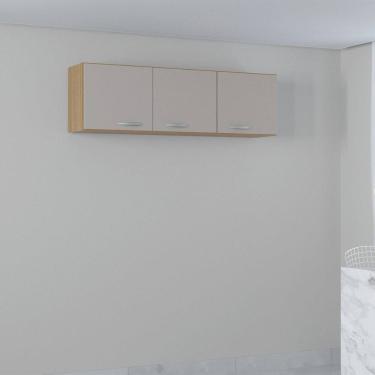 Imagem de Armário Aereo 3 Portas 120cm A843 Cristal Poquema