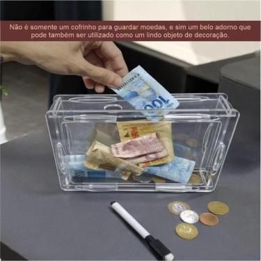 Imagem de Cofre Caixa Dinheiro Wood Box Japones Kakebo Desafio Acrilic - Indústr