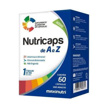 Imagem de Nutricaps A A Z Maxinutri 60 Cápsulas