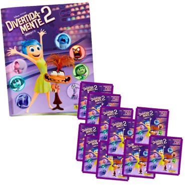 Imagem de Kit Álbum + 10 Envelopes Pixar Divertida Mente 2 Panini