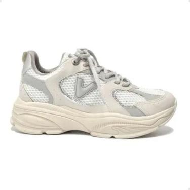 Imagem de Tênis Casual Feminino Branco/Cinza/Prata Via Marte, Gelo, Neblina, Bra