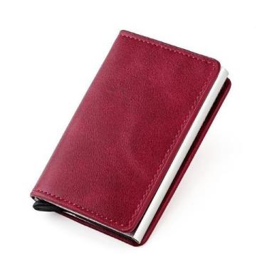 Imagem de Carteiras Fibra De Carbono Porta-Cartões Masculina Marca Preta Mágica 