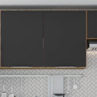 Imagem de Armário Aéreo Ferrara 2 Portas 80cm Prateleira Interna Fixa Poliman Mó