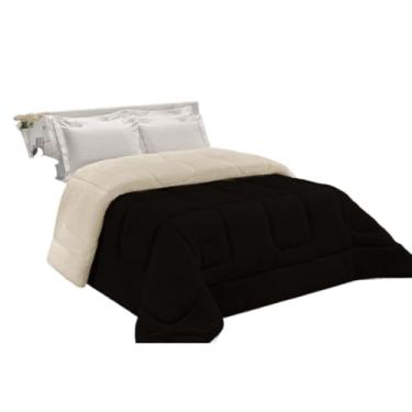 Imagem de Coberdrom Casal Queen Edredrom Pele De Carneiro 2,40m X 2,20m(Coberdrom Preto)
