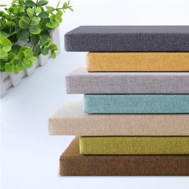 Imagem de Assento de banco 2 3 lugares, 80/100/120/150cm almofadas longas da cadeira de banco para jardim interior ao ar livre balanço pátio jantar, marrom, 120x35x5cm