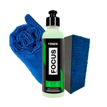 Imagem de Kit Focus Polidor De Vidros e Espelhos Tira Chuva Acida + Taco Carpete Vonixx