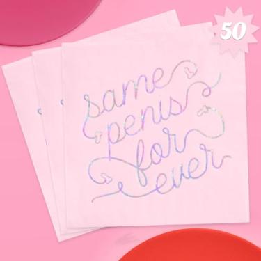 Imagem de xo, Fetti Guardanapos de despedida de solteira – 50 unidades | Guardanapos de coquetel ouro rosa 3 camadas 12,7 x 12,7 cm, decorações de despedida de solteiro, presente de