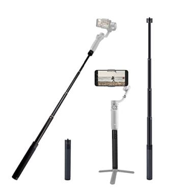 Imagem de Haste de extensão para gimbal, bastão de selfie de 73 cm compatível com estabilizador de suspensão DJI OM 5/4 Osmo Mobile 3 2/Feiyu/Zhiyun Smooth 5 Q e 4 e todos os gimbles com câmera de ação Go Pro