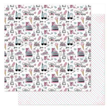 Imagem de Papel Scrapbook Dupla Face Feminino Sd-0852 30,5x30,5cm Litoarte