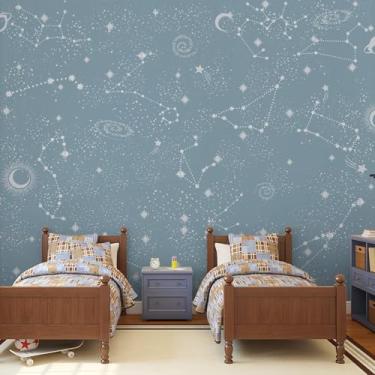 Imagem de Papel de Parede Espaço Sideral para Quarto Infantil 9m²