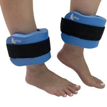 Imagem de Par Tornozeleira Em EVA Hidroginástica 2 à 3kg DF1098 Azul Dafoca Spor