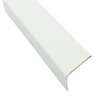 Imagem de Cantoneira Alumínio Para Degrau Escada 34mm x 14mm - Homeney, Branco