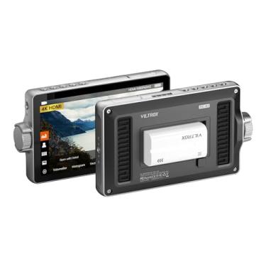 Imagem de VILTROX Monitor de campo de vídeo DC-A1 2800nit, monitor de campo de câmera com tela sensível ao toque de 7 polegadas com ventiladores, monitor DSLR 1920x1080 4K HDMI entrada/saída, ângulo amplo de