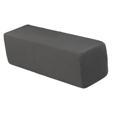 Imagem de IEUDNS Almofada para apoio de braço de sofá, apoio de braço de sofá, almofada lombar retangular portátil, suporte de cotovelo para quarto, casa, escritório, Cinza Escuro