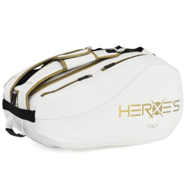 Imagem de Raqueteira Heroes Thunder Atlas Beach E Padel Branca e Dourada