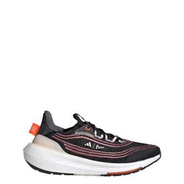 Imagem de adidas Tênis de corrida feminino Ultraboost Light, Preto/vermelho/branco e preto, 37