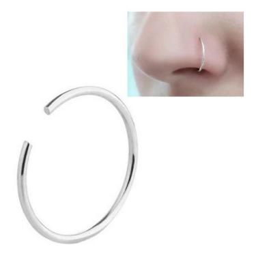 Imagem de Piercing Argola Fina Nariz Prata 950 - Mega Piercing