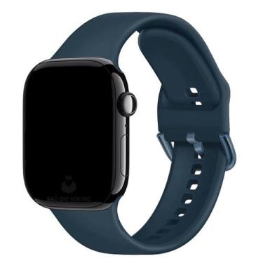 Imagem de Pulseira Silicone Fecho Clássico Compatível com Apple Watch - Baú do V