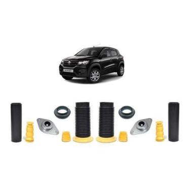 Imagem de Kit Coxim Batente Dianteiro Traseiro Kwid 2017 2018 2019 20 - QualyKit