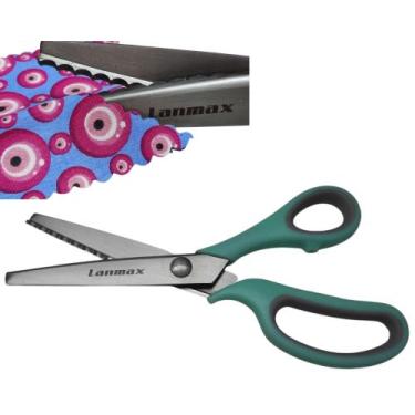 Imagem de Tesoura De Picotar Escalope Arredondado Profissional para Papel Tecido