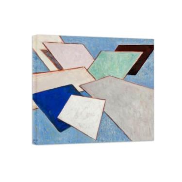 Imagem de Abstrato lona wall art pinturas famosas-No.2-Pôster e impressões para decoração casa pronta para pendurar 20x25cm8x10in Tela Embrulhada