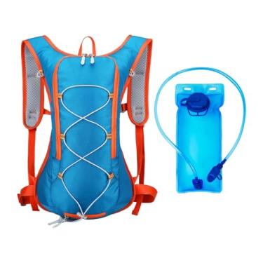 Imagem de kowaku Mochila de hidratação respirável para viagem em montanha, mochila ajustável para ciclismo ao ar livre, caminhada, escalada, Azul