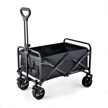 Imagem de U-STAR Carrinho Dobrável Multiuso para Camping e Praia com Rodas Giratórias - Suporta até 120kg - Portátil e Compacto