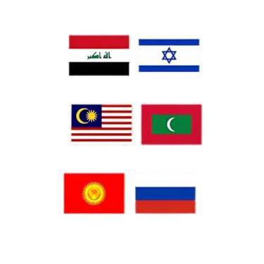 Imagem de Kit de Personalização Gráfica para Motocicletas, Adesivos Decorativos (30x30-israel)