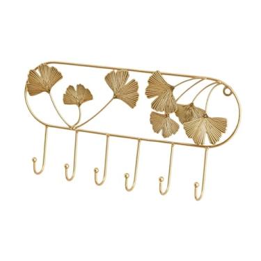 Imagem de IEUDNS Gancho de parede organizador decorativo fácil de instalar cabideiro de parede cabideiro para entrada cozinha banheiro sala de estar dormitório, Ganchos Curve 6