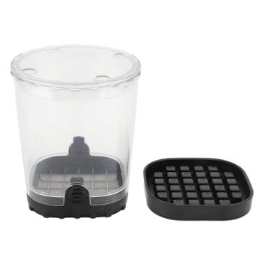 Imagem de Fruta Chopper Copo de aço inoxidável vegetal dicer abds transparente lâmina destacável para alimentos de cozinha preparar presunto de pepino de abacate 3.54x3.54x4.13 polegadas