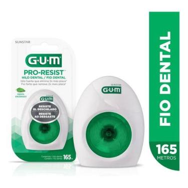Imagem de Fio Dental Encerado Sabor Menta Pro-resist 165m Gum, Menta