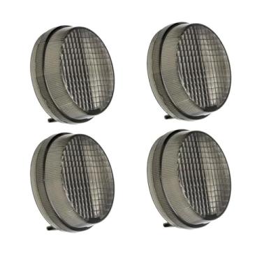 Imagem de 4 peças de capas de lente de luz de seta de fumaça de motocicleta compatíveis com Honda Shadow Phantom Spirit Fury Interstate Metropolitan Valkyrie 1300 600 750 VT400 VT750 VT1300