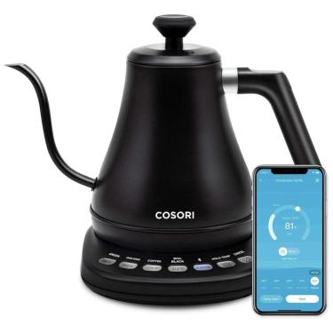Imagem de Chaleira Elétrica 0.8 L com Desligamento Automático, 110v, COSORI Electric Gooseneck Kettle, Preto