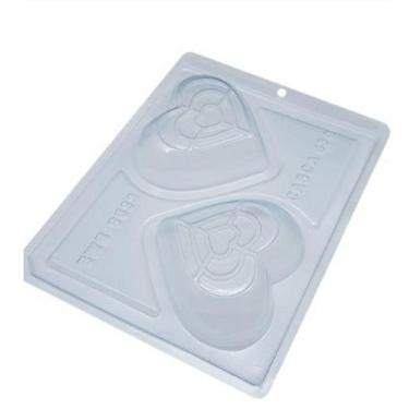 Imagem de Forma Especial Coração Efeitos 3 Partes com Silicone de 200g - BWB