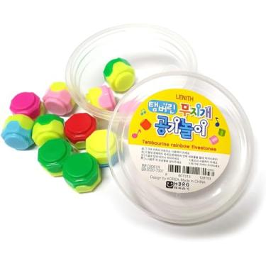 Imagem de LENITH Gonggi Konggi Korean Jacks Stone Game Play Nori Gonggi Korean Traditional Game [Package and Color May Varable] (11)