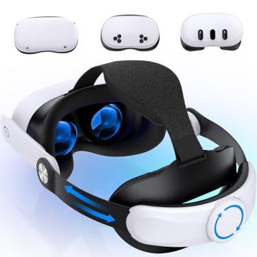 Imagem de Head Strap for Quest 3S/Quest 3/Quest 2, Comfort VR Headstrap Enhanced Support Reduce Pressure