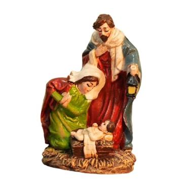 Imagem de XLWLLNJ Presépio de Resina, Escultura Decorativa para Lareira E Mesa, Estilo B