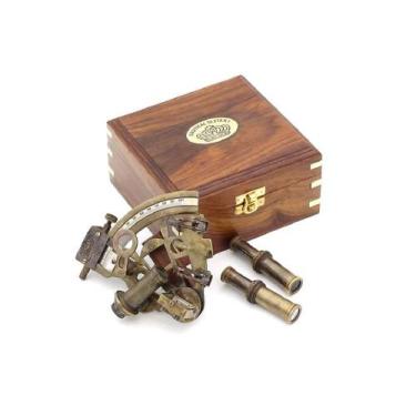 Imagem de Sextant RII Pocket Kelvin Hughes London com caixa de madeira - ROORKEE