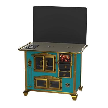Imagem de Fogao a Lenha Venax n 2 Imperador Vitreo Turquesa SE