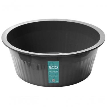Imagem de Bacia Canelada 13,5l Plasvale Eco Preto