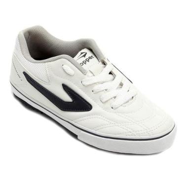 Imagem de Chuteira Infantil Dominator Topper, Branco, 35
