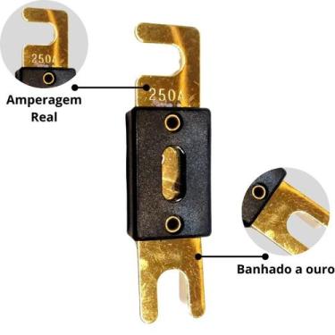 Imagem de Kit Fusíveis Cartucho Tipo Faca Grande Proteção Bateria Módulo Energia
