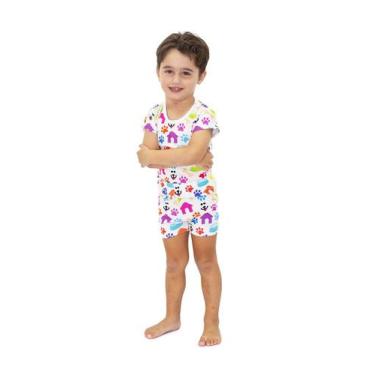 Imagem de Pijama Body Baby Curto Divertido Alegria - Alegria de Montar, 3 anos