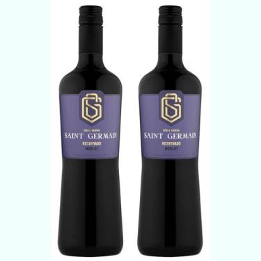 Imagem de Kit 2 Vinho Merlot Saint Germain Reservado 750ml - Serra Gaúcha