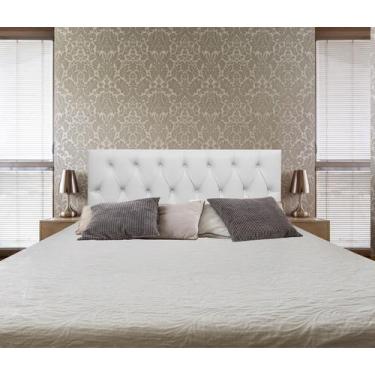 Imagem de Cabeceira Casal Luna Branco 140 X 60 Rbl, Casal, MDF/Pinus Tratado, 3 