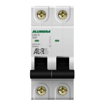 Imagem de Disjuntor Bipolar 2P 40A Curva C ALBR3 Alumbra