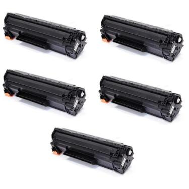 Imagem de KIT 5x Toner Compatível CB436A 36A Novos  P1505 P1505N M1120 M1522 M15