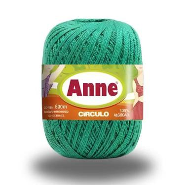 Imagem de Linha Artesanato De Costura Anne Crochê Tricot Maquina 500m, Hortelã
