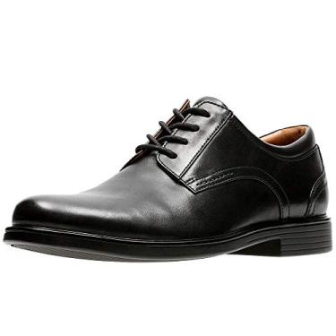 Imagem de Clarks Sapato masculino Derby com cadarço, Couro preto, 38
